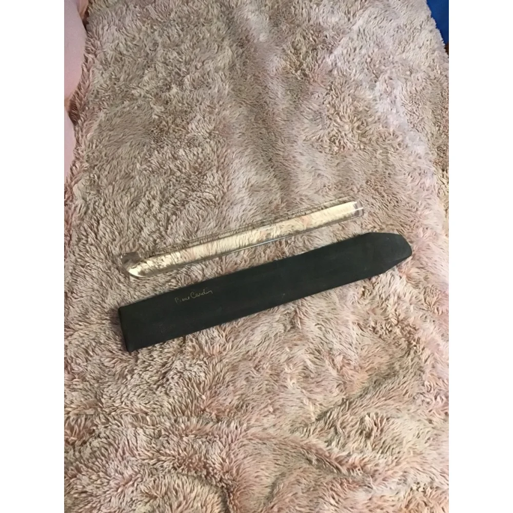 Pierre Cardin Clear Ruler with Black Case Stationery